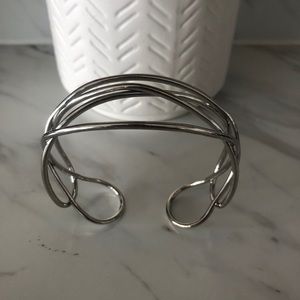 Silver cuff bracelet